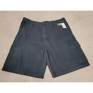 Timberland Cargo Shorts Mens 36‎ Relaxed Cotton Heavyweight Navy Blue NWT